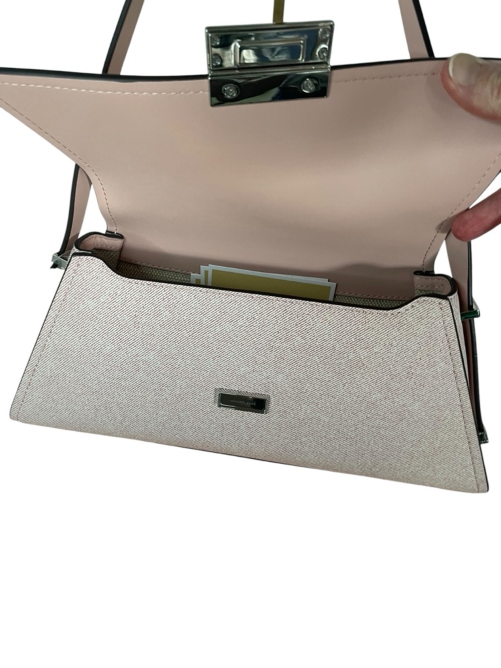 NWT Michael Kors Ludlow Medium Leather Shoulder Bag - Rosewater - Picture 6 of 10
